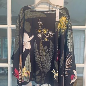 Chico’s Lightweight Tropical Poncho- New